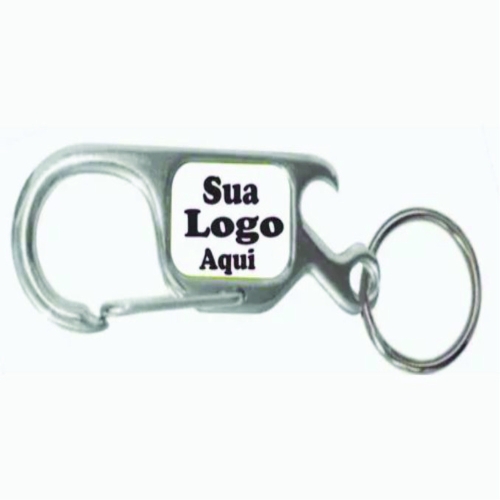 Chaveiro metal com mosquetão-E0090